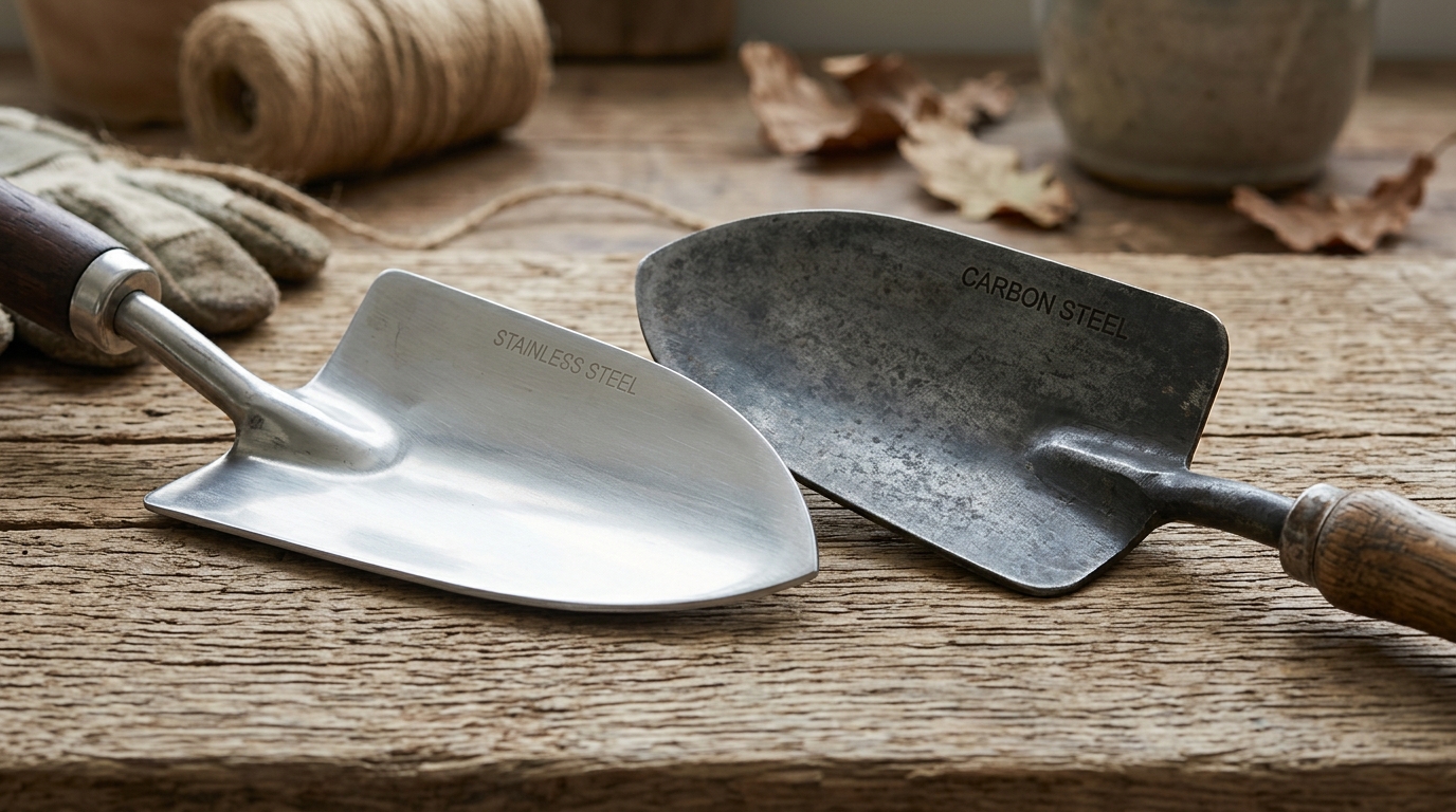 Stainless Steel vs Carbon Steel: Which Garden Tool Material Is Better?